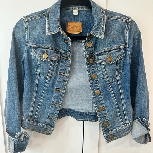 Burberry Brit Cropped Denim Jean Jacket - Picture 1 of 8